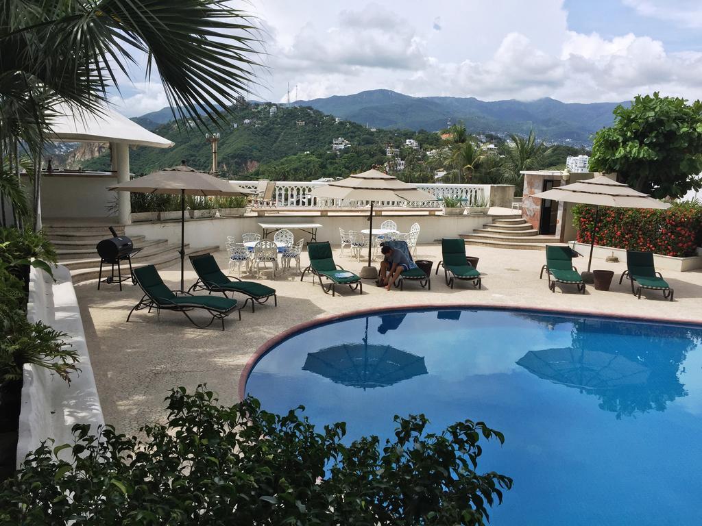 Villa Guitarron Gran Terraza Vista Espectacular 6 Huespedes Piscina Gigante Acapulco Bagian luar foto